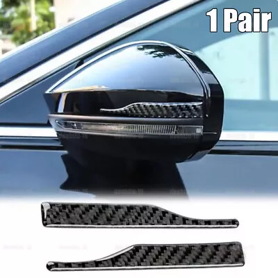 2pcs Carbon Fiber Car Rearview Mirror Strips Anti-collision Stickers Accessories • $7.67