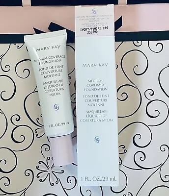 Mary Kay Medium Coverage Foundation ~ Ivory 200 041998 NIB Pink Cap • $24.50