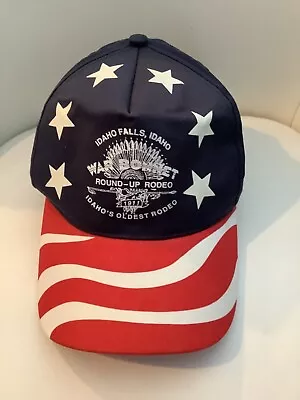 Vintage USA Round Up Rodeo Cap Hat Idaho War Bonnet 1911 Otto Rare SnapBack • $19.99