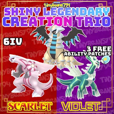 ⭐SHINY GIRATINA PALKIA DIALGA BUNDLE⭐Hypertrained⭐Pokemon Scarlet And Violet⭐ • $15