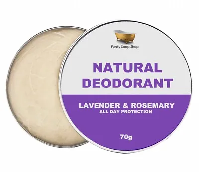 100% Natural Deodorant Lavender & Rosemary 1 Tub Of 70g • £9.10
