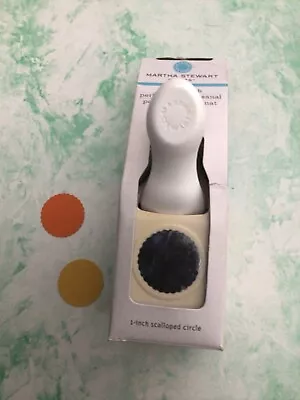 Sale New Boxed Martha Stewart 1” Scalloped Round Circle Card Craft Punch Cutter • £19.99