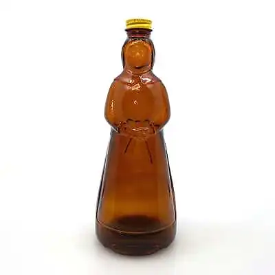 Vintage Mrs. Butterworths Syrup Glass Brown Bottle 36oz Lid • $25.95