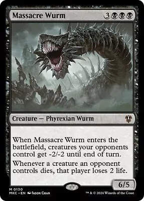 Massacre Wurm [Murders At Karlov Manor Commander] MTG • $3.58