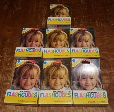 $36.99 • Buy (VTG) Sylvania Blue Dot Flash Cubes (Lot Of 7 Boxes)  3 Cubes Each Box - NOS