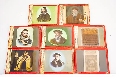 Rare Magic Lantern Slides Set Of 8 History Of The English Bible 4 X 3 1/4 V11 • $116.58