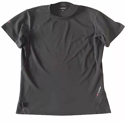 Musto Evolution Black T-shirt Exercise Casual Size 14 VGC • £5