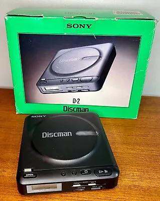 Sony D-2 Discman Vintage CD Player Original Box • $55