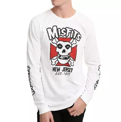 Rock Band Misfits Est. 1977 Long Sleeve White New Jersey Tee Shirt New • $20.69