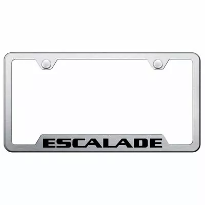 Cadillac Escalade Brushed Chrome Stainless Steel License Plate Frame • $35.95