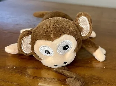 Nuby Snoozies Pacifier Holders Brown Monkey Plush NO PACIFIER Lovey • $7.15