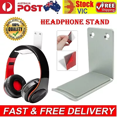 Earphone Aluminum Gaming Headset Headphone Hanger Holder Desk Stand Wall Mount • $14.49