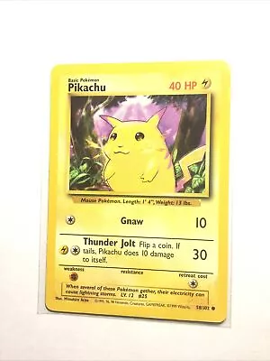 PIKACHU - 58/102 - Base Set - Pokemon Card - MP • $1.95