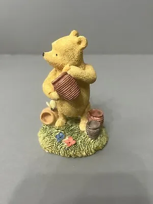 Disney Winnie The Pooh Classic Figurine Eating Hunny A1339 Border Fine Arts • $18.59