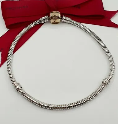 $169 • Buy GENUINE Pandora Two Tone Bracelet 19cm With 14ct Gold Clasp #590702HG Rrp$449...