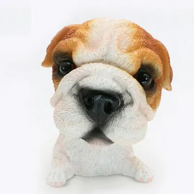 $19.99 • Buy Bobble Head Bulldog Dog Figurine Animal Model Home Car Dashboard Ornament Decor