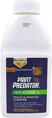 Bartoline Paint Predator Fast Action Rapid Paint Varnish Stripper Remover 500ml • £10.49