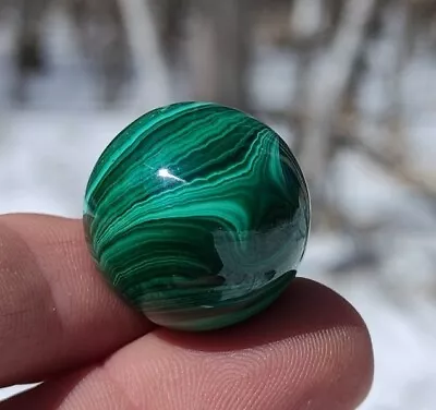 Outstanding 25mm Congo Malachite Crystal Sphere Display Marble Sphere  • $29
