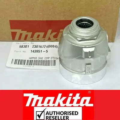 Genuine Makita Hammer Case Comp 143951-5  Brushless Impact Driver DTD154 • £16.96