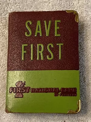 Vintage Book Bank Save First 1st. National Bank Of Portland No Key. • $24.99