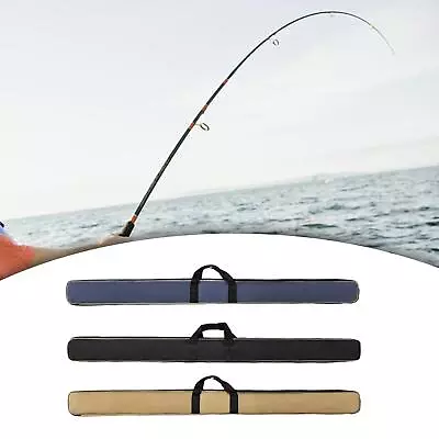 Fishing Pole Case Travel Two Way Zipper Fishing Accessories • $31.15