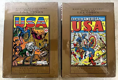 Marvel Masterworks Golden Age USA Comics Volumes 1 & 2 - New & Sealed! Cap! • $39.99