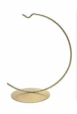 Ornament Display Stand Holder Christmas Round Hanger Hook 120mm 5-inch Tall Gold • $12.99