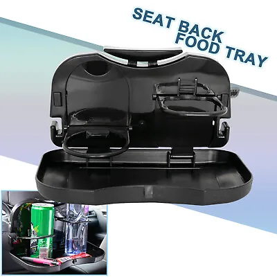 Car Cup Holder Back Seat Drink Food Tray Travel Table Folding Stand Desk Auto • $12.58