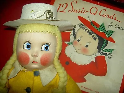 SCARCE  16  Antique Mme. Alexander  Susie Q  1938 Cloth Doll & Orig. BOX W/ CARD • $785