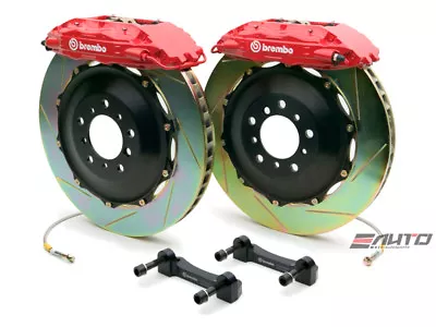 Brembo Front GT Brake 4Pot B Caliper Red 332x32 Slot Rotor S60 S60R V70 V70R • $3895