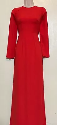 Ao Dai Lua Thai Tuan Vietnamese Dress Without Pant - Size : SMALL • $22.99