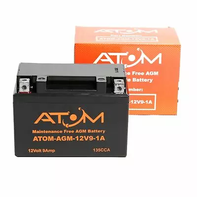 YTX9-BS Atom AGM Motorcycle Battery 12V For Kawasaki Z 750 S 05-07 • £34.99