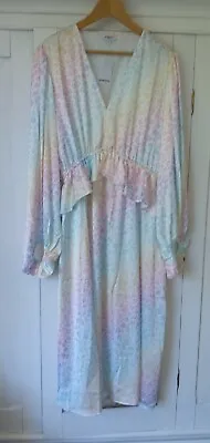 Simply Be Dress Silky Summer Rainbow Size 26 New With Tags Unworn • £20