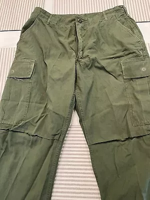 Vietnam Ripstop Jungle Trousers Used Condition  MEDIUM Short Small Cut On Pocket • $120