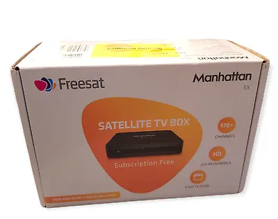 £55 • Buy MANHATTAN SX Freesat Satellite Tv Box HD Set Top Box/ HD Channels BRAND NEW 