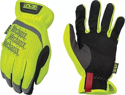 Mechanix Wear Hi-Viz Fast-Fit Fluorescent Yellow Gloves - Large (SFF-91-010) • $9.95