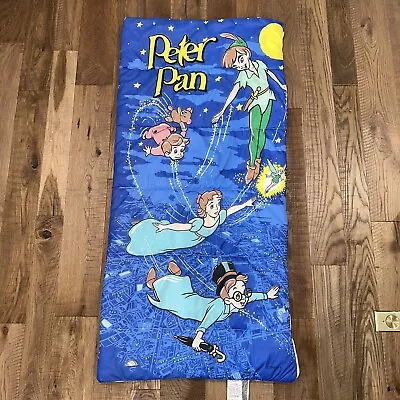 RARE Vintage Disney Peter Pan Children's Twin Sleeping Bag • $60