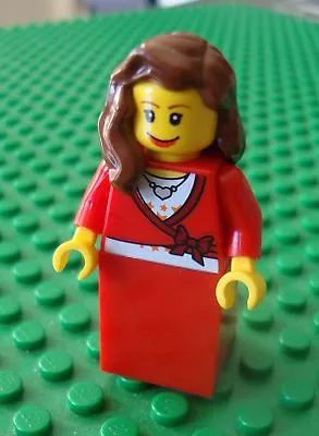 Lego City Town CHRISTMAS LADY Minifigure Minifig Xmas From 10216 New • $20.89