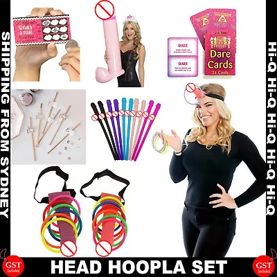 Bachelorette Dick Willy Penis Head Hoopla Toss Ring Game Hens Party Stag Night • $20.49