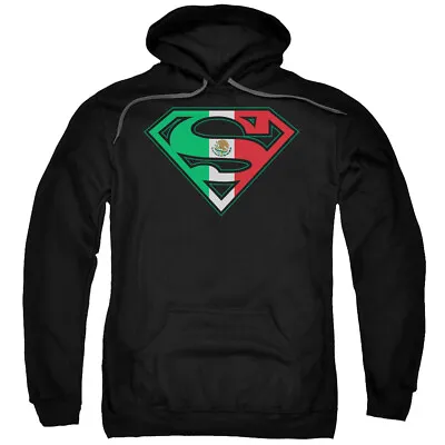 SUPERMAN MEXICAN FLAG SHIELD Licensed Adult Hooded Sweatshirt Hoodie SM-5XL • $49.95