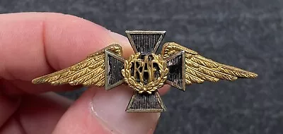 Genuine WW2 RAF Royal Air Force Chaplains Cap Badge On Blades Gaunt Made • £110