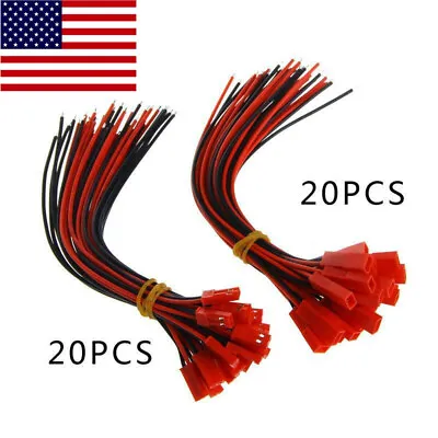 10 Pairs Male Female 2-pin JST Plug Connector Cable Wire For RC Lipo Battery US • $3.16