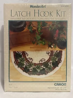 Caron Wonder Art Latch Hook Rug Kit 4783 Ivy 16  X 33  Vintage Sealed New • $22.99