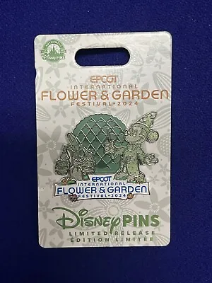 2024 Disney EPCOT Flower And Garden Festival Sorcerer Mickey Topiary Pin Limited • $29.99