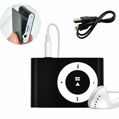 Portable Digital MP3 Player Micro SD Clip USB Music Player With Earphones Bundle • £4.99