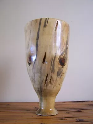 Tall Slim Hawaiian Mango Wood Bowl Hand Crafted In Hawaii • $125