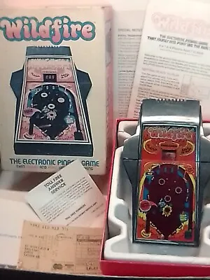 Vintage 1979 PB Wildfire Pinball Machine Handheld Video Game Works Great.  • $59.95