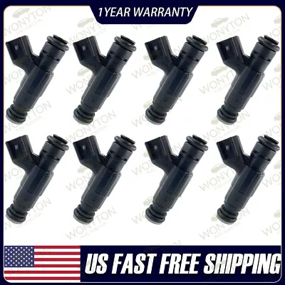 Set Of 8 Fuel Injectors EV6 For 02-04 GM L59 5.3L V8 88894361 25326903  • $37.39