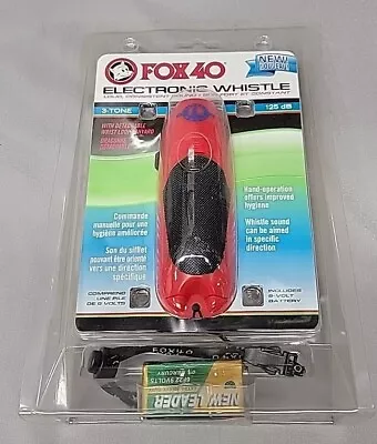 Fox 40 Electronic 3 Tone Whistle W/ Wrist Lanyard  & Battery Hygienic Volleyball • $14.99