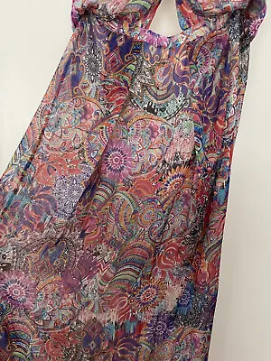 £79 • Buy  100% Silk Matthew Williamson  Summer Maxi Dress Size 10